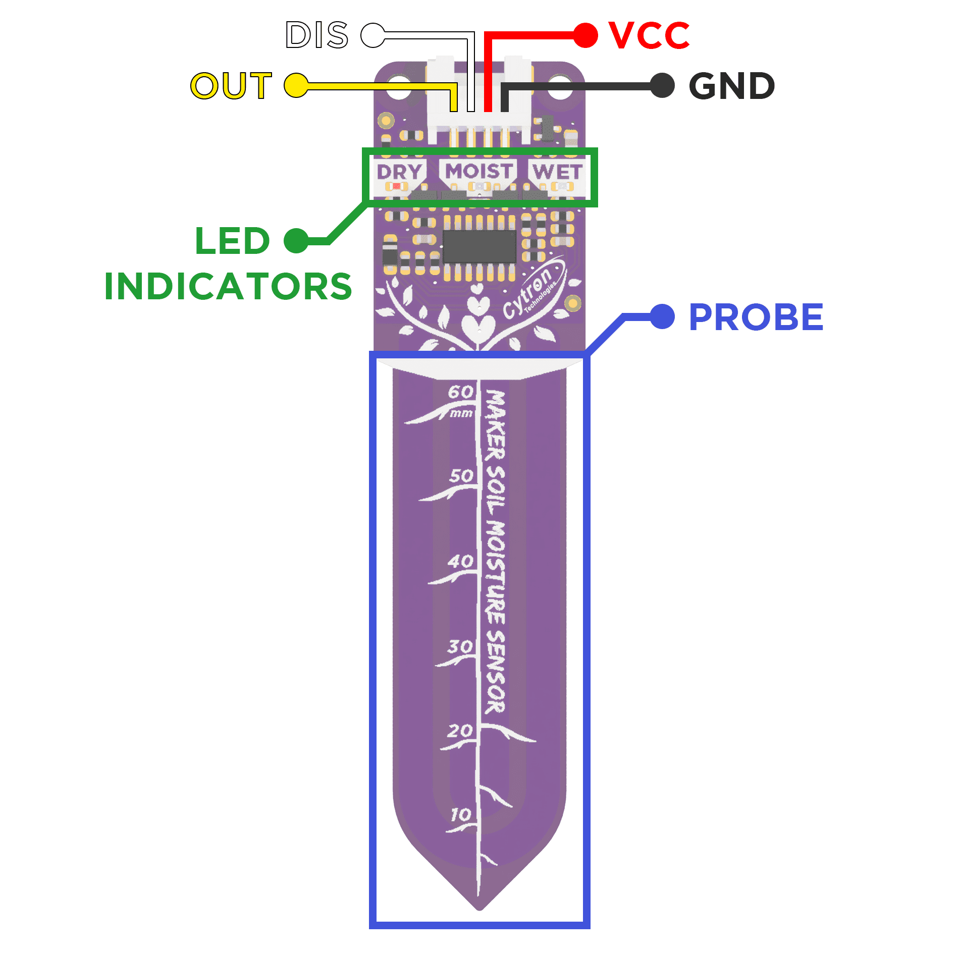 Maker Soil Moisture Sensor Capacitive